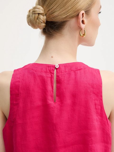 United Colors of Benetton bluzka lniana