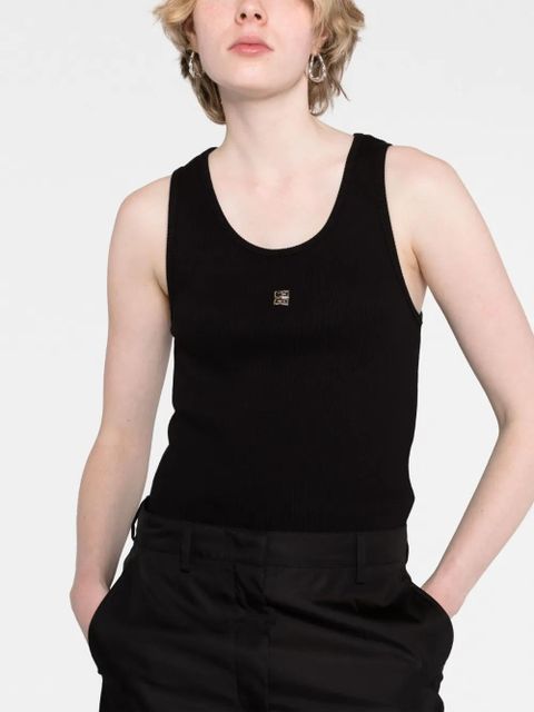 Givenchy 4G-logo plaque sleeveless top - Black - zdjęcie produktu nr 2