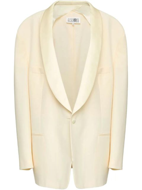 MM6 Maison Margiela single-breasted blazer - Neutrals - zdjęcie produktu nr 1
