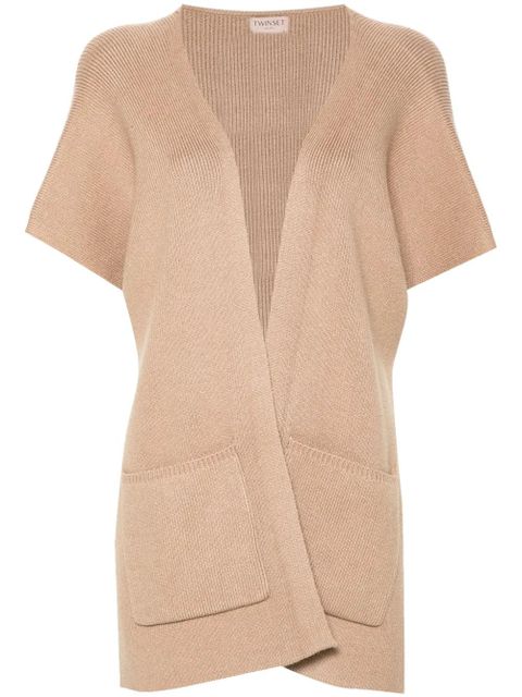 TWINSET logo-embroidered poncho - Neutrals - zdjęcie produktu nr 1