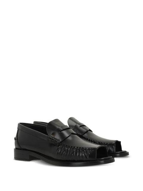 Prada open-toe loafers - Black