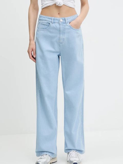 adidas Originals jeansy Essential damskie high waist JD4757