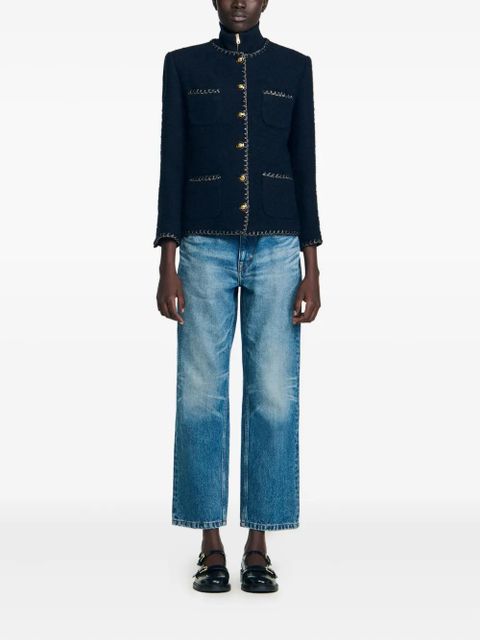 SANDRO tweed jacket - Blue - zdjęcie produktu nr 2