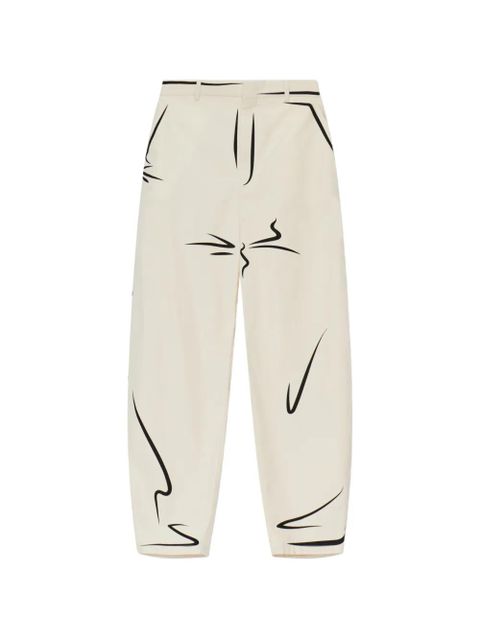 Moschino print trousers - Neutrals - zdjęcie produktu nr 1