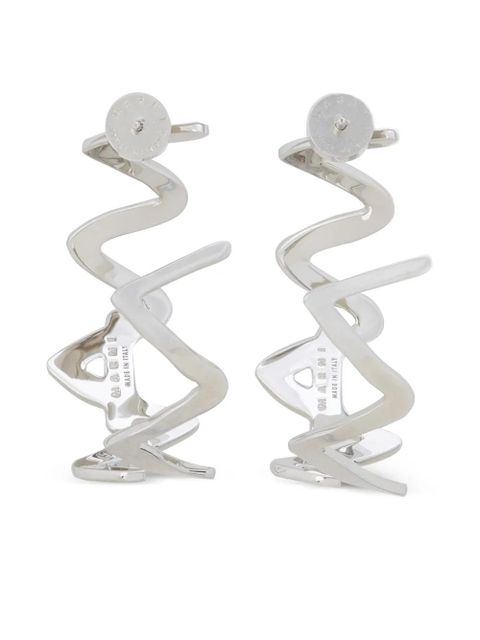 Marni logo earrings - Silver