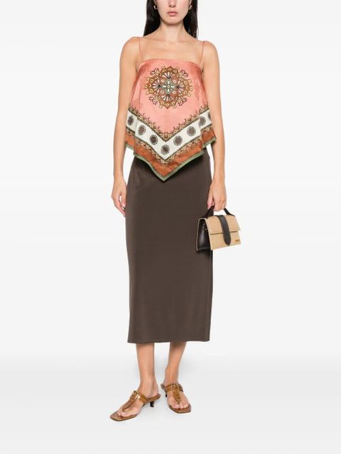 ALEMAIS Contina scarf print top - Pink - zdjęcie produktu nr 2