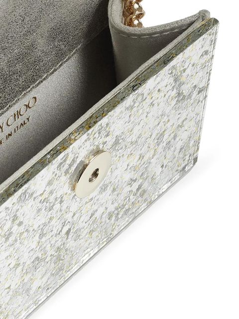 Jimmy Choo mini Candy glitter clutch bag - Grey