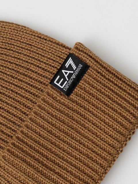 EA7 Emporio Armani czapka z dodatkiem wełny