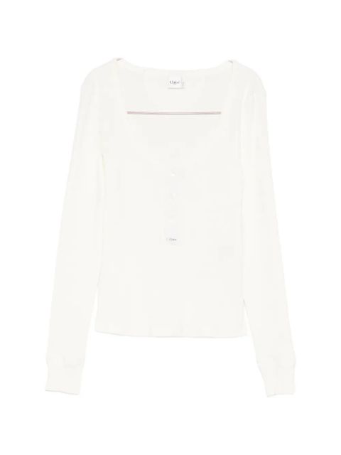 Chloé Henley T-shirt - Neutrals - zdjęcie produktu nr 1