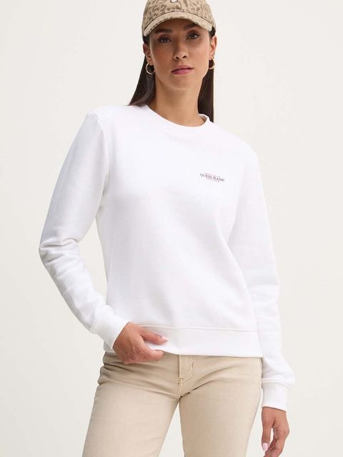 Guess Jeans bluza damska kolor biały z nadrukiem W4YQ07 KC811 - zdjęcie produktu nr 1