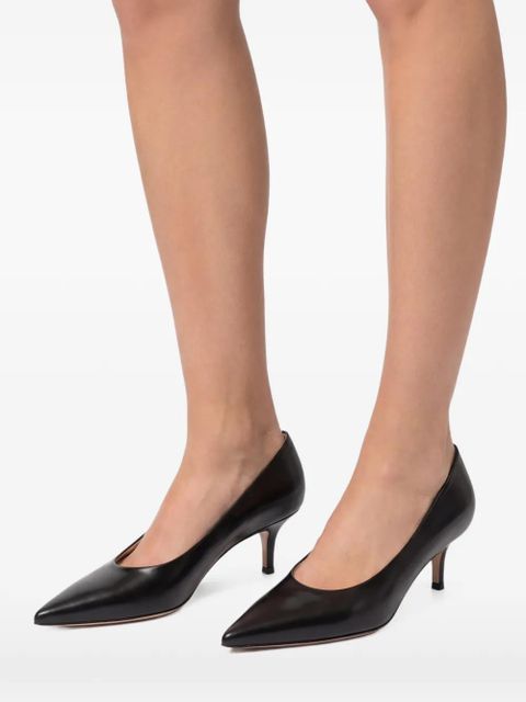 Gianvito Rossi 55mm Robbie leather pumps - Black