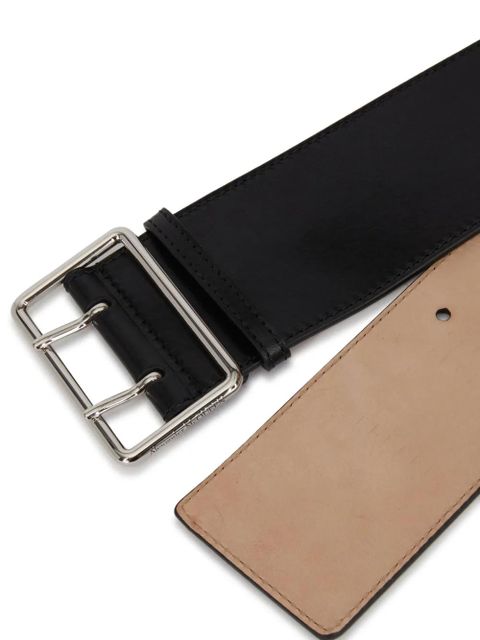 Alexander McQueen wide military belt - Black - zdjęcie produktu nr 2