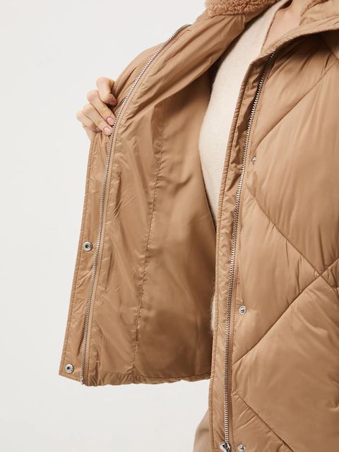 Medicine kurtka damska kolor beżowy zimowa
