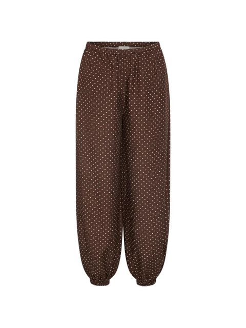 Posse Evie polka-dot trousers - Brown - zdjęcie produktu nr 1