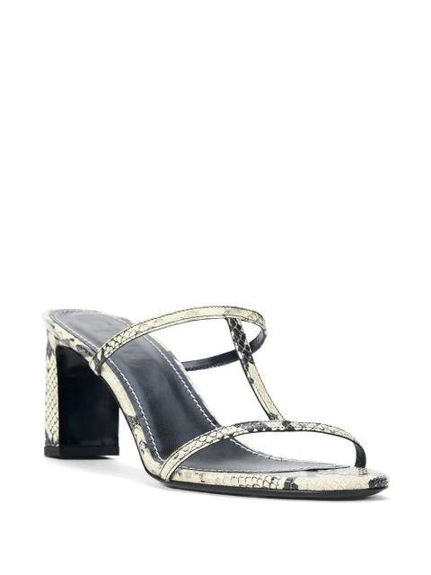 STAUD Talita snakeskin-effect heeled sandals - Neutrals - zdjęcie produktu nr 2