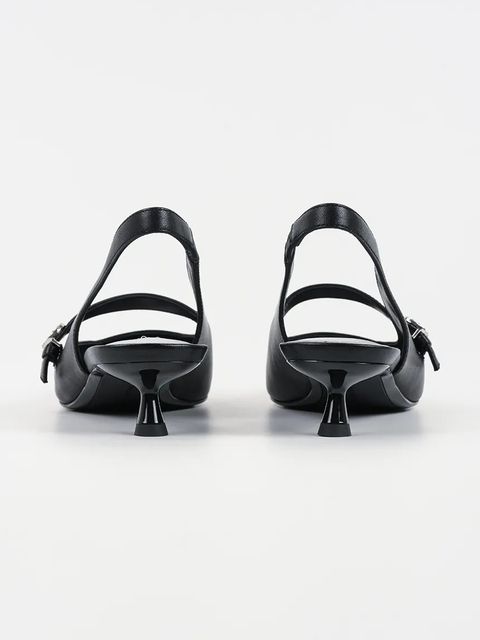 Karl Lagerfeld szpilki skórzane PASHA kolor czarny KL30117