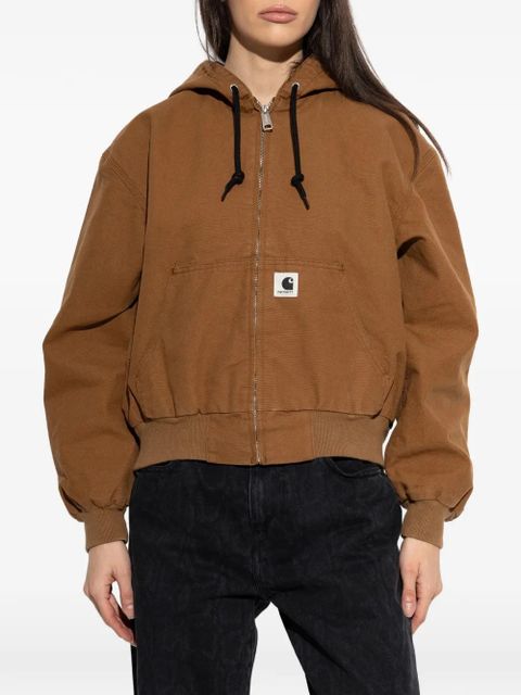 Carhartt WIP hooded zip jacket - Brown