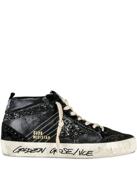 Golden Goose Mid Star "Glitter/Black" sneakers - zdjęcie produktu nr 1