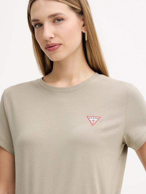 Guess t-shirt damski kolor zielony W2YI44 J1314