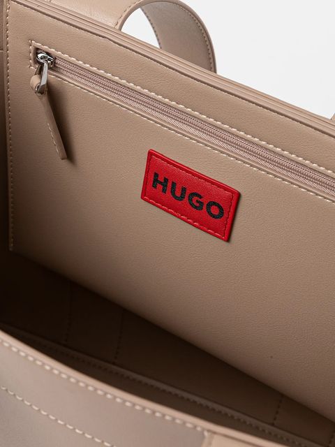 HUGO torebka kolor beżowy 50547491