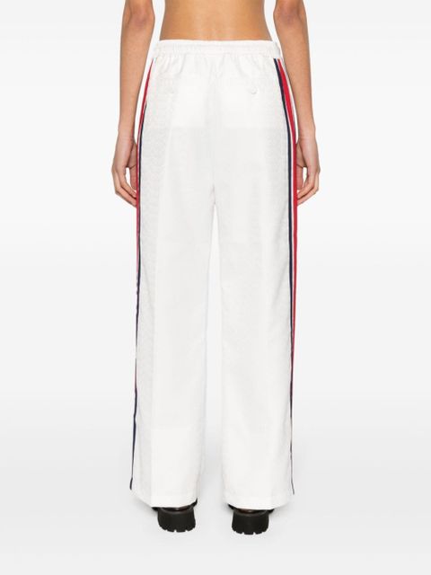 Gucci Web-striped jacquard trousers - White