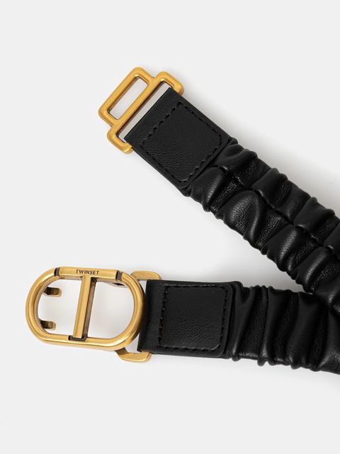 Twinset pasek damski kolor czarny 252TO5310 - zdjęcie produktu nr 2