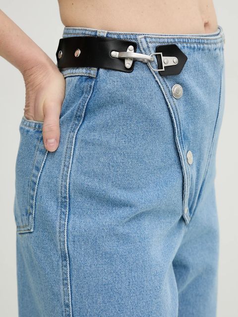 Nanushka jeansy bawełniane MAKENA