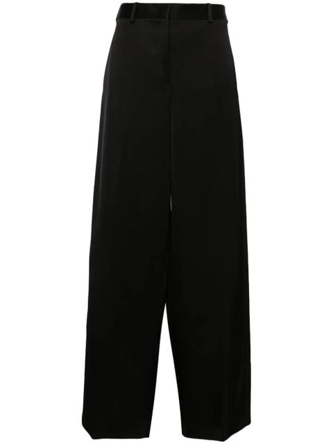 Jil Sander pressed-crease palazzo pants - Black - zdjęcie produktu nr 1