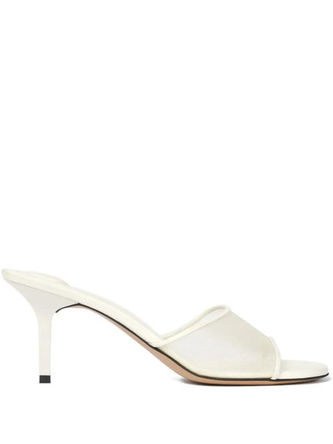 Jacquemus mesh-panel stiletto-heel mules - White - zdjęcie produktu nr 1