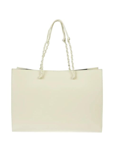 Jil Sander Tangle knotted handle embossed logo tote bag - Neutrals - zdjęcie produktu nr 2