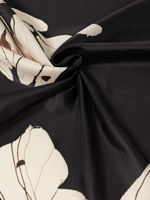 Sisley chusta damska kolor czarny wzorzysta 6TUUW51TF