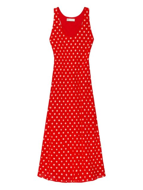 Tory Burch printed midi dress - Red - zdjęcie produktu nr 1