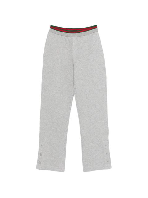 Gucci button-detail track pants - Grey - zdjęcie produktu nr 1