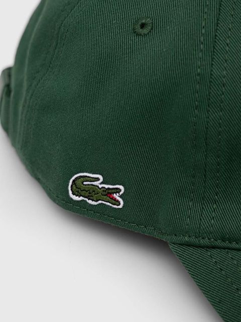 Lacoste czapka z daszkiem bawełniana