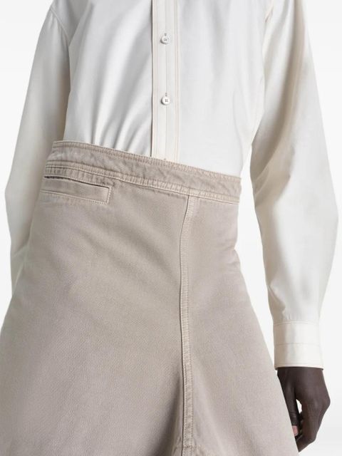 LEMAIRE asymmetrical mini skirt - Neutrals