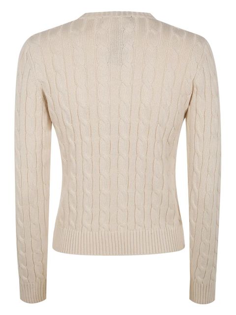 Lauren Ralph Lauren logo-embroidery cardigan - Neutrals - zdjęcie produktu nr 2