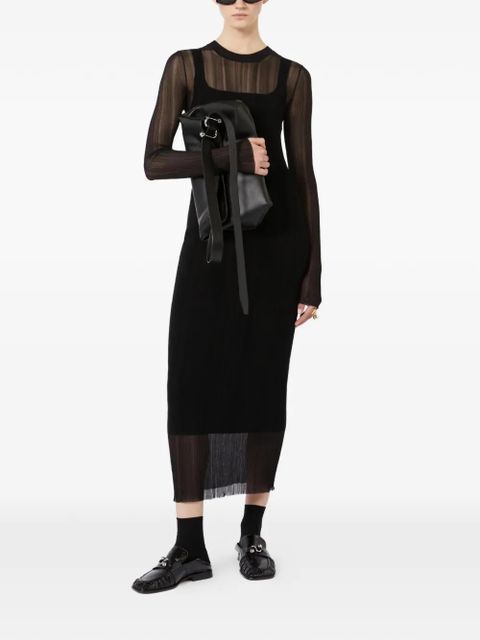 Sportmax Spxcaro ribbed knit midi dress - Black - zdjęcie produktu nr 2