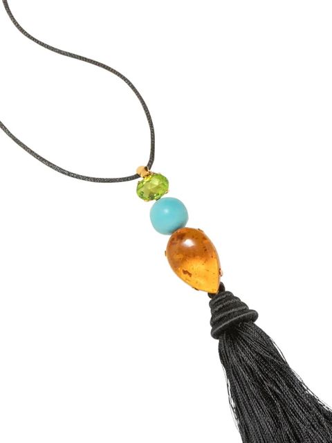 Jennifer Behr Izzie tassel necklace - Black