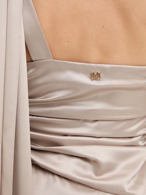 Marciano by Guess sukienka ARETHA kolor beżowy maxi dopasowana 5YGK01 7246A