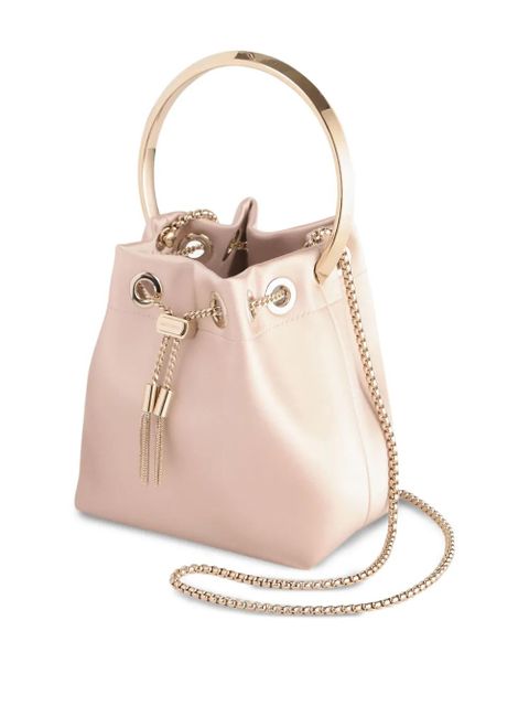 Jimmy Choo Bon Bon circular-handle bucket bag - Pink