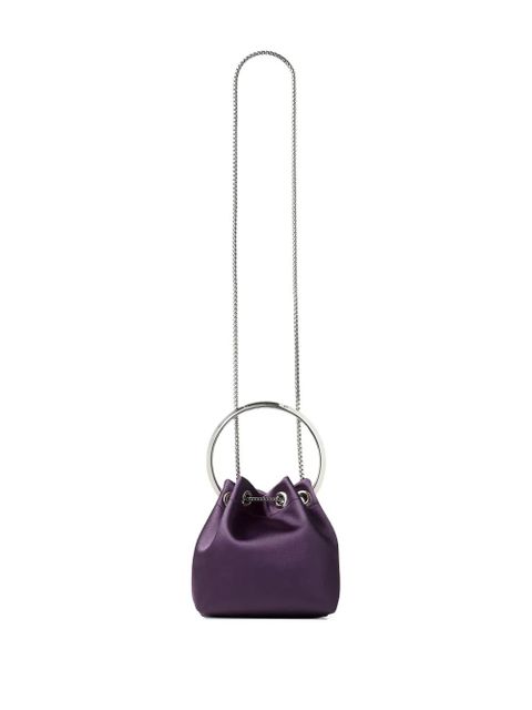 Jimmy Choo Bon Bon logo-plaque mini bag - Purple