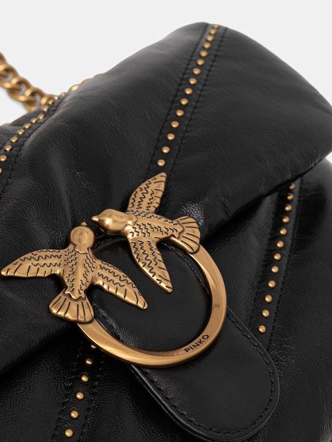 Pinko torebka skórzana kolor czarny 100038 A26T