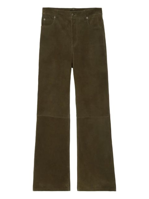 Zadig&Voltaire Evy Heavy panelled suede trousers - Green - zdjęcie produktu nr 1