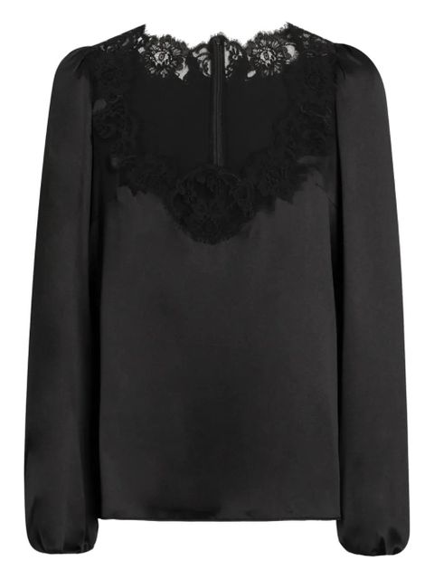 Dolce & Gabbana lace-detail top - Black - zdjęcie produktu nr 1