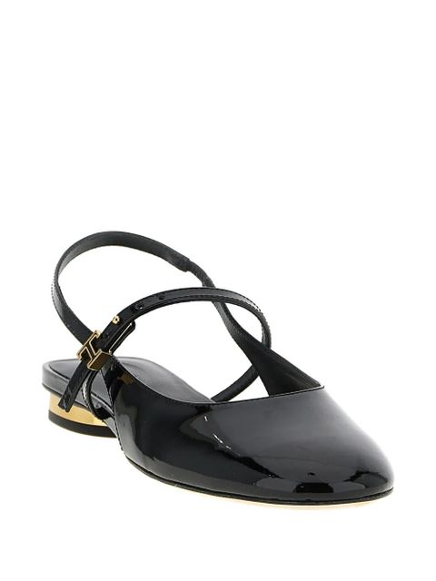 Tod's patent leather mary jane ballet flats - Black