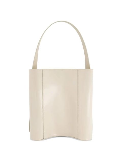 Coperni cylindrical ergonomic bucket bag - Neutrals