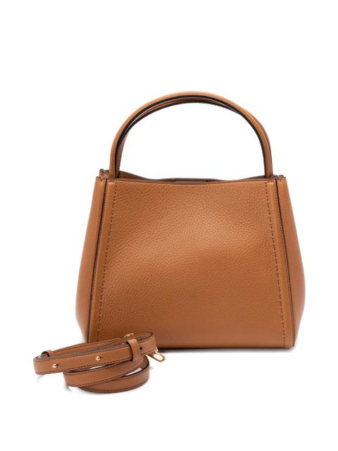 Valentino Garavani logo-plaque top-handle tote bag - Brown - zdjęcie produktu nr 2
