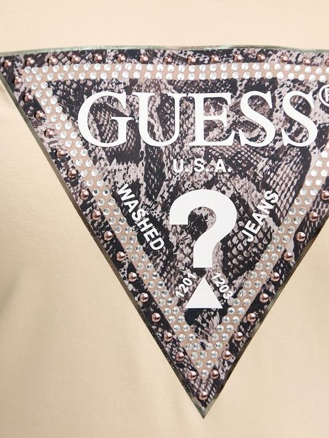 Guess t-shirt damski kolor beżowy W5BI15 J1314 - zdjęcie produktu nr 2