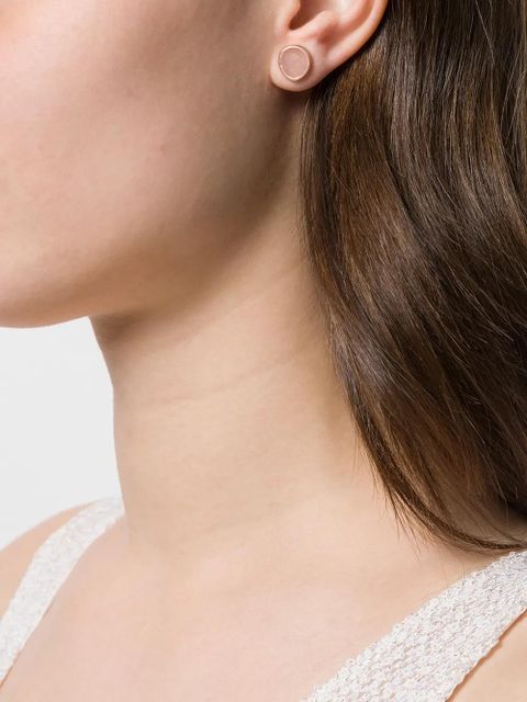 Monica Vinader Siren Stud Rose Quartz earrings - Pink