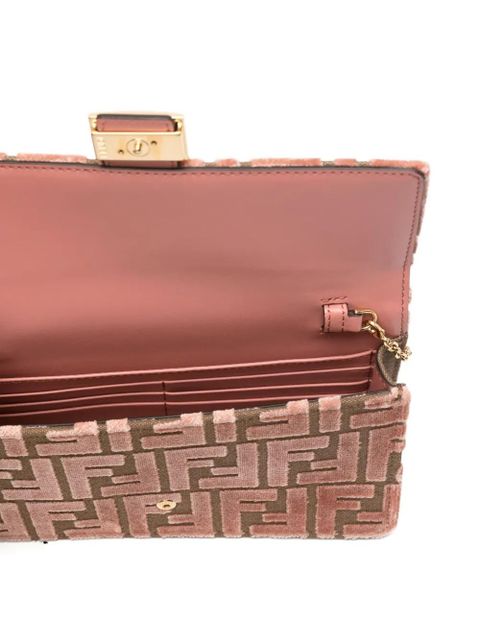 FENDI Baguette jacquard clutch bag - Pink - zdjęcie produktu nr 1